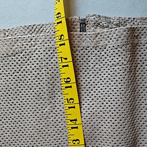 BanoeeMee leather jacket, cropped length, coffee color, small cutouts in body - Picture 8 of 8